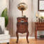 Phonographe intégré 64,96 "H Retro Brown avec haut-parleur Bluetooth