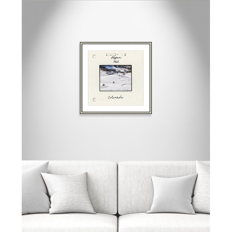 Aspen Print par CAD Designs, 24.75'' W x 24.75'' H, Matted Print, Silver Classic