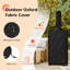 Iron Freestanding Wood-Fired Pizza Oven in Black