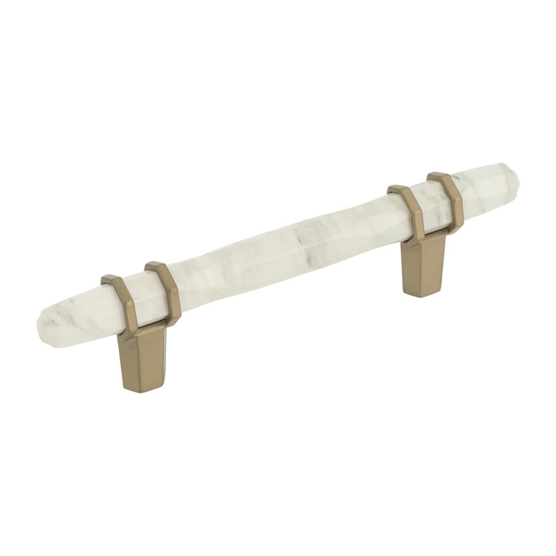 Marble White and Golden Champagne Modern Bar Pull