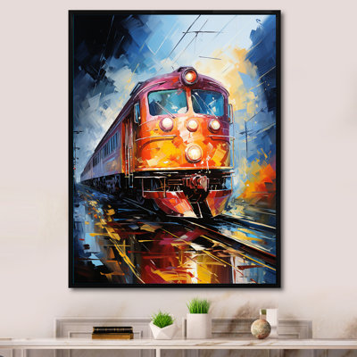 «Abstract Train Vibrant Motion II», reproduction sur toile