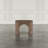 Hamadi Modern Architectural Pedestal Curved End Table
