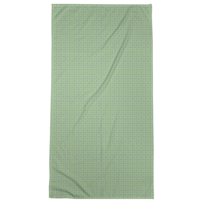 Katelyn Elizabeth Bath Towel, Green/Purple