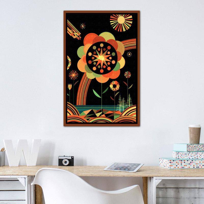 Art sur toile Joyscape, H 40 po x l 26 po x P 1,5 po, Toile classique avec cadre brun