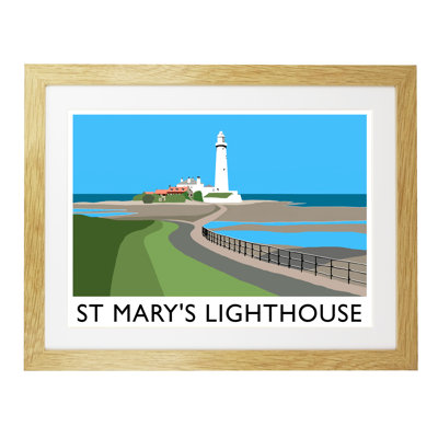 'St Marys Lighthouse' by Richard O'Neil - Print
