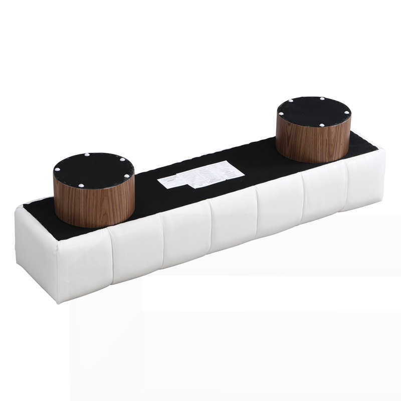 Banc de salle à manger rembourré, Beige