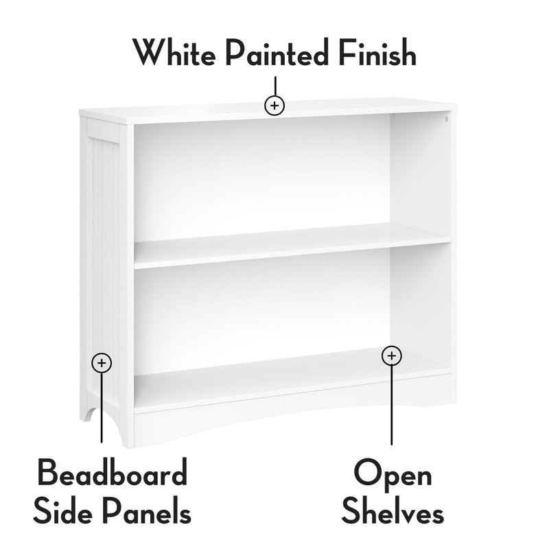White Wood Kids 3-Tier Cube Bookshelf Set