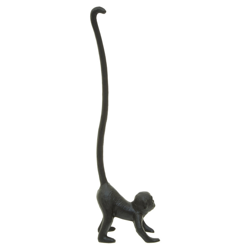 Seles Free Standing Toilet Paper Holder, Black