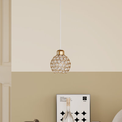 1 - Light Natural Dome Pendant