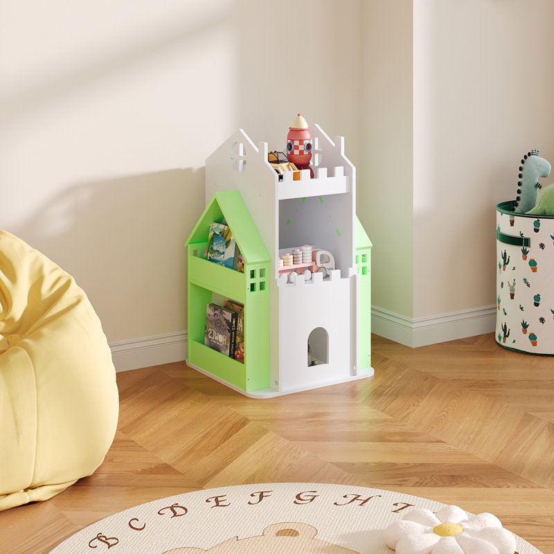 75cm H X 1cm W PVC Wood Plastic Board + Co-extruded Board + ABS No Subject Kids Bookcase