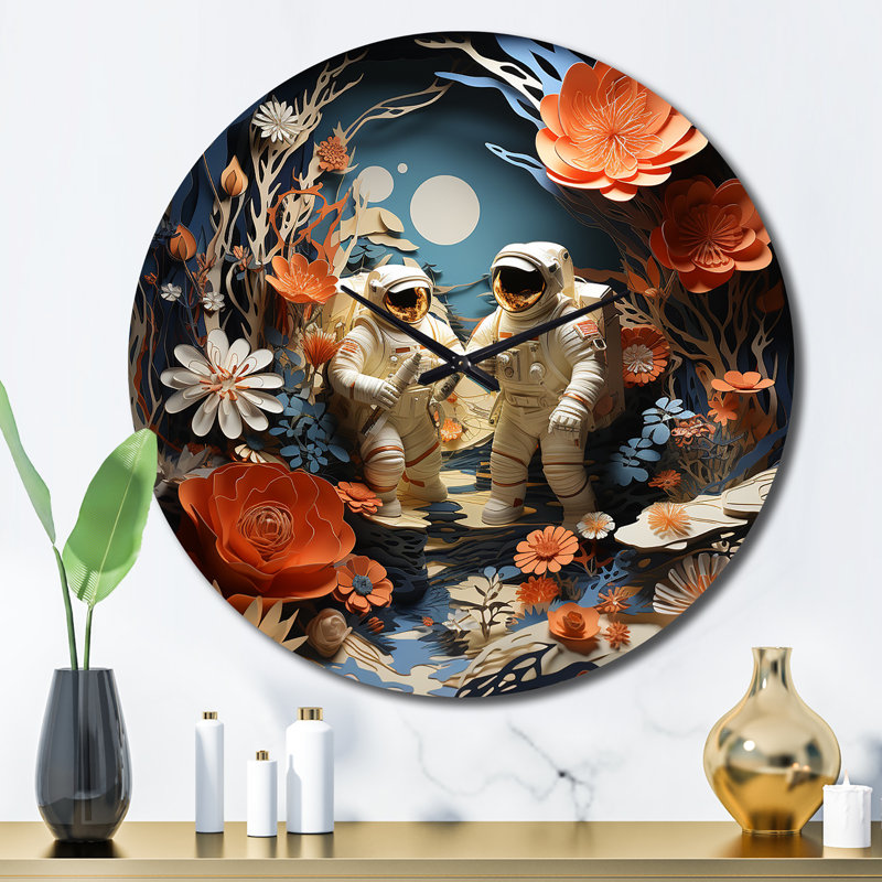 Metal Wall Clock, Large