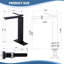 Robinet de lavabo vasque à poignée simple en laiton massif 12 "avec ensemble de drain et plaque de pont-94592379-65301254