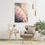 Blossom Dewdrops Abstract Contemporary Flower Wall Art Print-1192800272