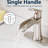 Modern Bathroom Tap - Waterfall With Pop Up Drain, Brushed Nickel, Single Hole, Side , Cartridge Valve, Handle, Geometric Shape, Interior Ideas Nickel Sink Style, Faucet-121768041