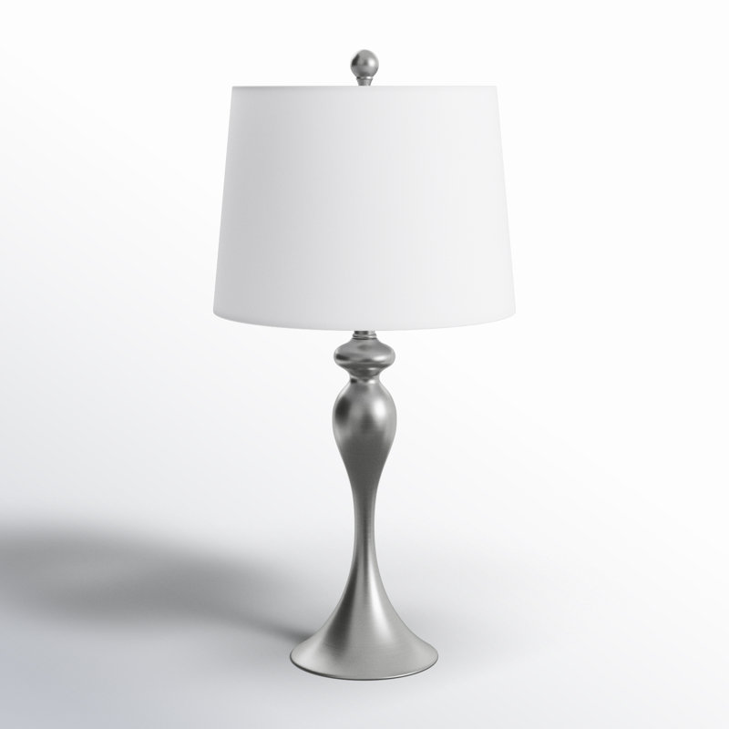 Lampe standard en nickel 28 po Navilas
