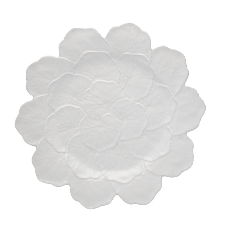 Geranium Chargers, White