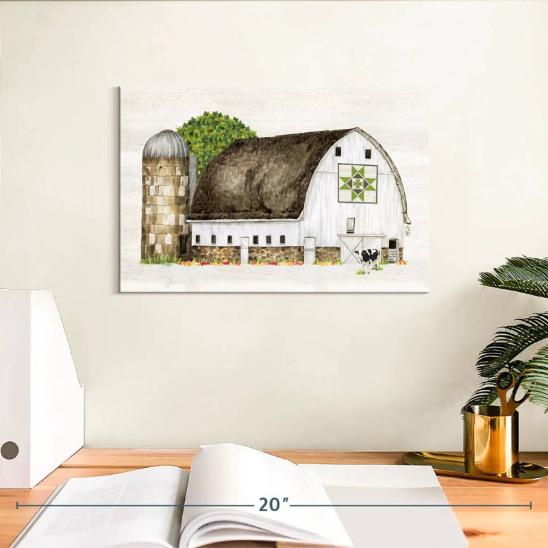 Lilie Spring And Summer Barn Quilt IV, 8" H x 12" W