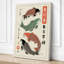 Three Koi in Motion Japandi - Wrapped Canvas-1661421898-1661421899
