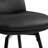 26" Swivel Upholstered Counter Stool With Metal Frame-221287766