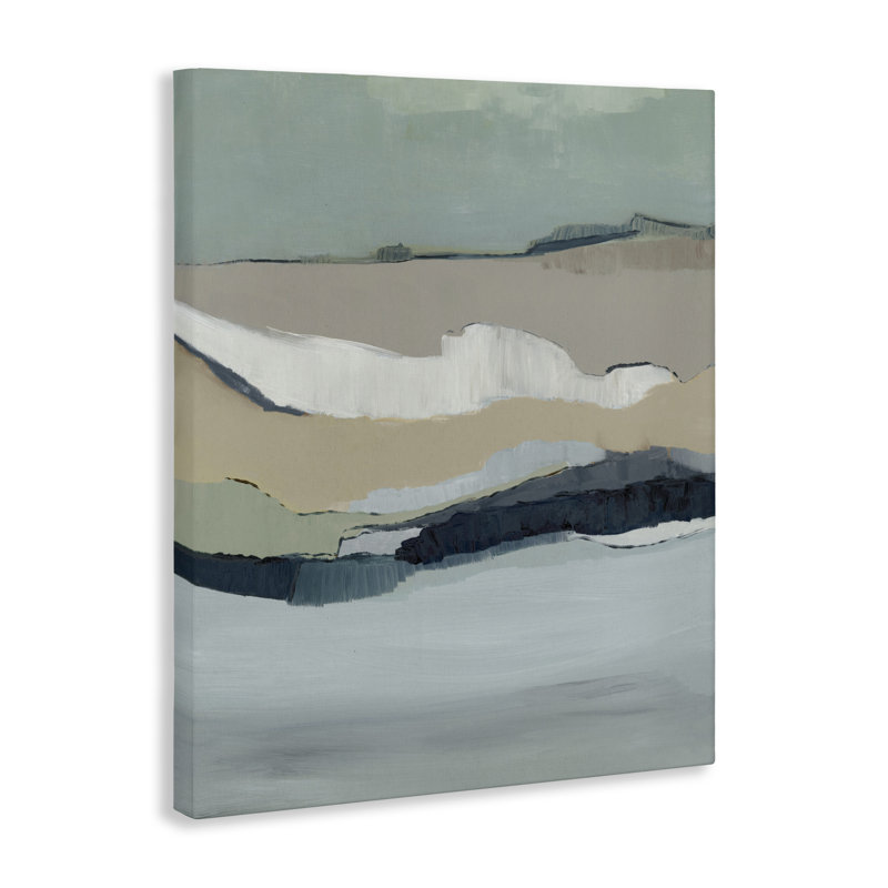 Toile d'abstraction de marée, conception par Jacob Q, H 30 po x l 24 po