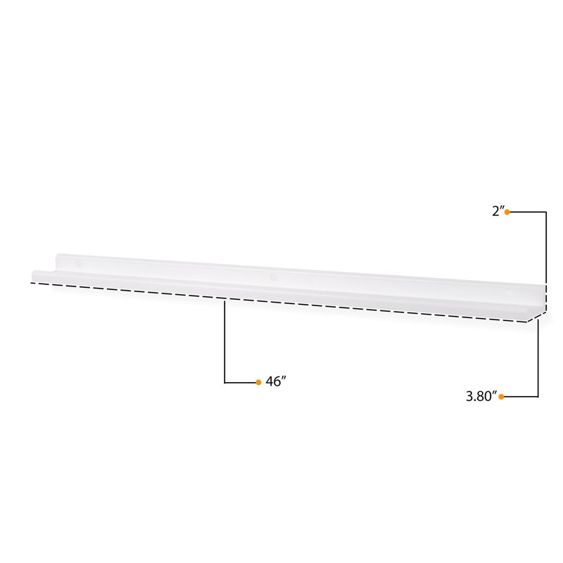 Tablette murale Daizah, Blanc