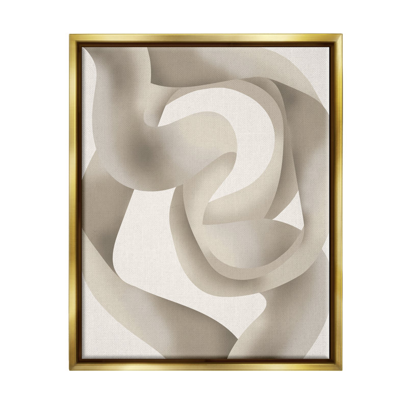 «Stupell Industries», art abstrait moderne sur toile par Lil 'Rue, H 31 po x l 25 po x P 1,7 po, Cadre flottant gris lustré