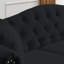 Canapé Chesterfield en velours, canapé capitonné noir pour le salon, design moderne