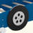 Race Car-Shaped Platform Bed With Wheels-2096486100
