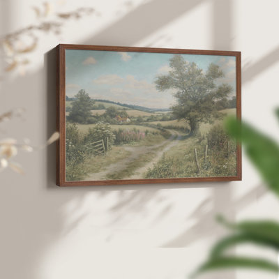 Paysages rétro-CLxxxviii - reproduction encadrée - réversible