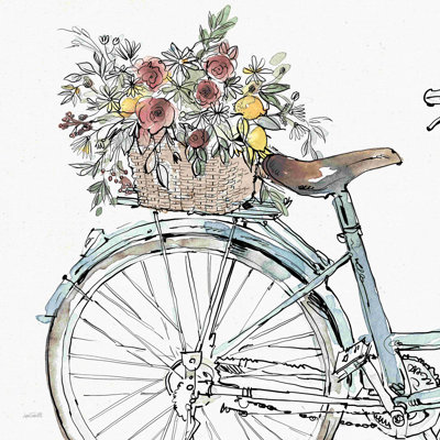 «Farmhouse Flea Market Bike II» par Anne Tavoletti - reproduction