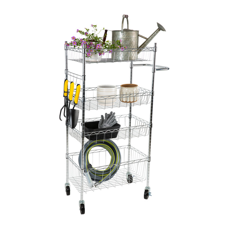 47.24'' H x 17.78'' W Utility Cart with Wheels