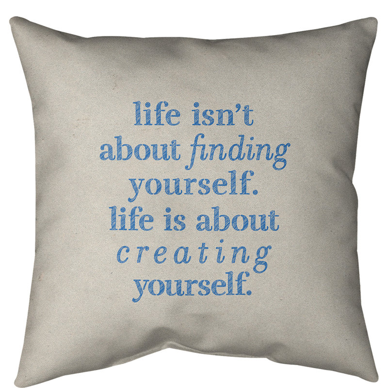 Coussin de sol, 40 po x 40 po, Blanc / Bleu