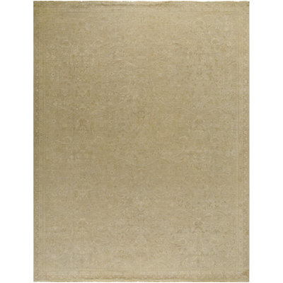 Kerman Hand Knotted Wool Oriental Area Rug in Beige