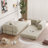 Sicilia Boneless 78.7" Corduroy Convertible Sofa Bed-2064221671