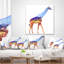 Girafe double exposition - coussin imprimé animal-29965788-29965791