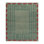 Rug & Kilim’S Distressed Swedish Deco Rug In Blue & Red Geometric Pattern