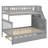Space-Saving Twin Over Full Bunk Bed With Trundle And Attached Staircase-1601301959