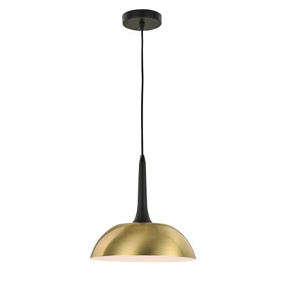 Alban 1 - Light Gold Dome Pendant