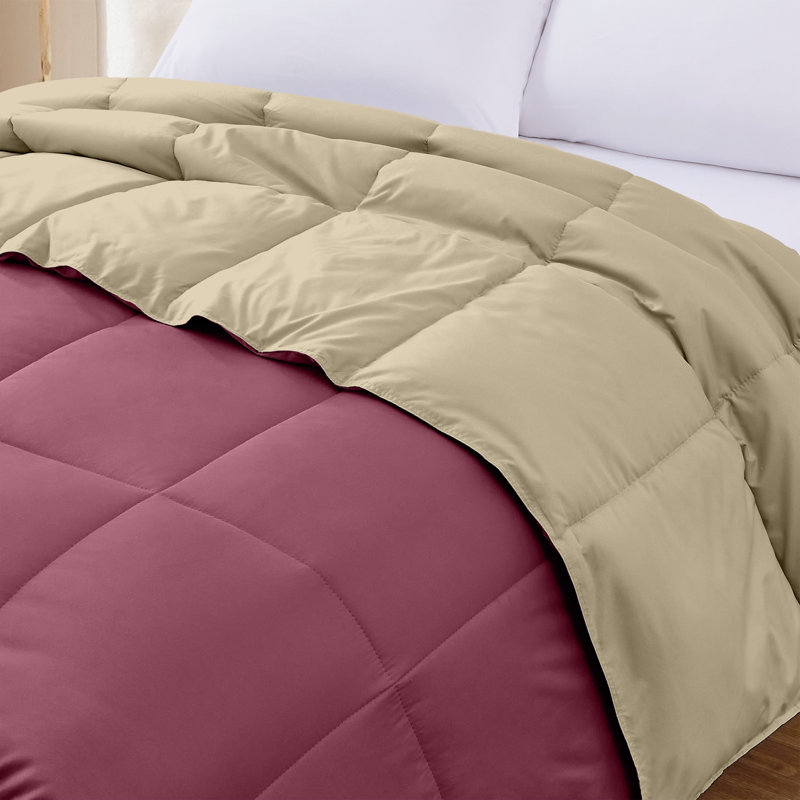 Modern Threads Comforter Duvet Insert, Reversible Quilted Down Alternative Comforter with Corner Tabs, All Season Bedding