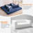 78.8" Modern Convertible Chaise Lounge Sofa Bed, 2-in-1 Sleeper with Removable Pillow-1250029627