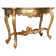 Chateaux De Rochecotte Gilded Console Table And Mirror Set