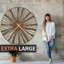 Grande horloge murale en métal Sunburst-98916677-98916680