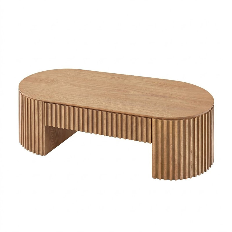 Table basse Mid Century, Chêne