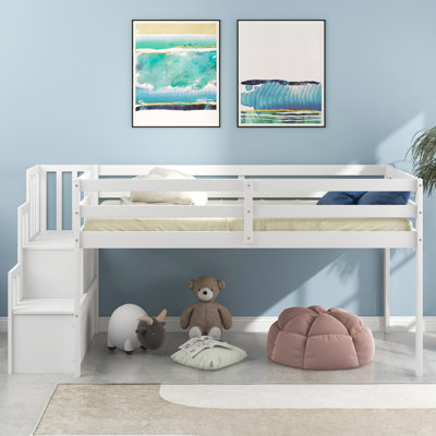 Aydeen Loft Bed with Staircase by Isabelle & Max