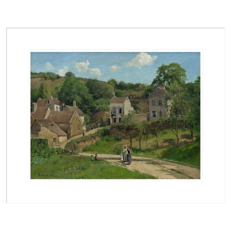 «The Hermitage at Pontoise» par Camille Pissarro, impression giclée sur cadre, H 17,73 po x l 21,75 po