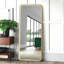 Miroir pleine longueur à DEL avec lumières - 3 lumières à intensité variable, cadre doré, miroir de plancher autoportant pour la chambre à coucher, le salon et la boutique de mariage