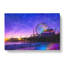 Santa Monica Pier Fairground Painting - Wrapped Canvas-56654204