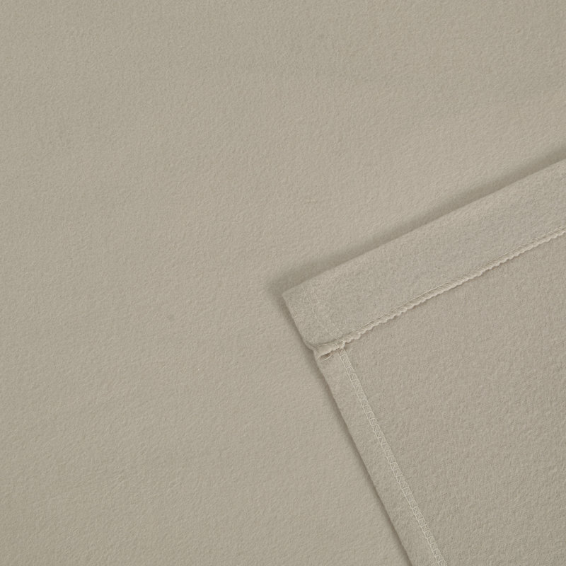 Ensemble de draps irlandais crème uni, Ensemble de draps pour lit double + 1 drap + 2 tai