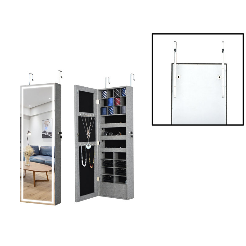 Armoire à bijoux avec miroir