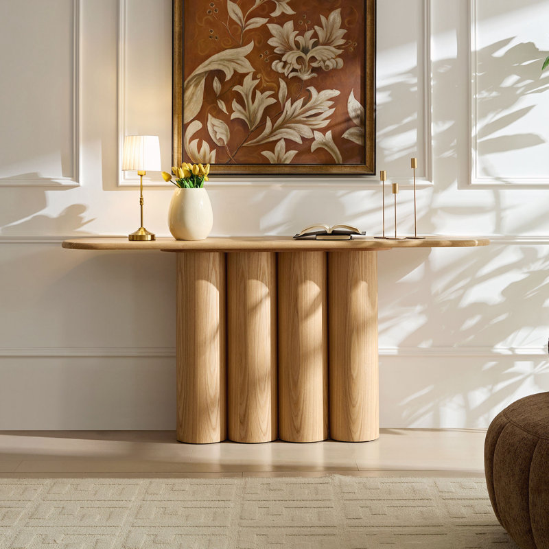Console 66,93 "pour vestibule moderne, Naturel